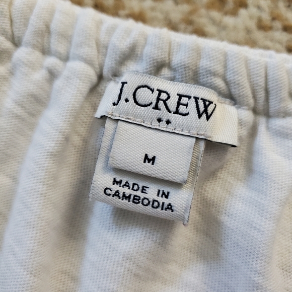 J. CREW On/Off Shoulder Embroidered Peasant Top M - Picture 7 of 10